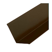 Планка примыкания для гибкой черепицы RAL 8017 коричневый шоколад (2 м) от Водопад  фото 1