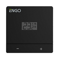 Проводной терморегулятор Engo EASY230B накладной, 230 В, черный от Водопад  фото 1