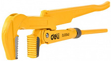 Ключ трубный Deli DL105140 315 мм, 0-40 мм, 90 градусов, рычажный №1, с прямыми губками от Водопад  фото 2