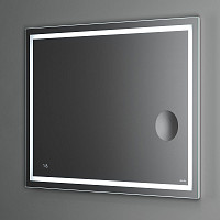 Зеркало AmPm Gem M91AMOX1003WG 100см, с контурной LED-подсветкой, втроенные часы и линза от Водопад  фото 3