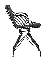 Кресло Stool Group Thomas, черное, с черной подушкой от Водопад  фото 2