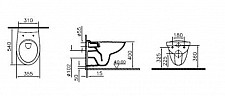 Комплект инсталляции VitrA Uno 9842B003-7206 c унитазом S10 SpinFlush, кнопка Uno глянцевый хром, сиденье микролифт от Водопад  фото 5