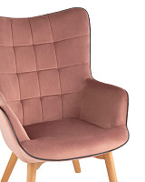 Кресло Stool Group Манго, велюр, розовый от Водопад  фото 2