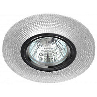 Светильник Эра Б0018775 DK LD1 WH декор со светодиодной подсветкой, цоколь GU5.3, 220 В, 50 Вт, прозрачный от Водопад  фото 1