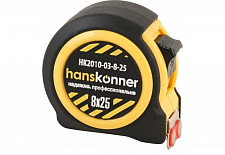 Рулетка Hanskonner HK2010-03-8-25, длина 8 м, ширина 25 мм от Водопад  фото 1