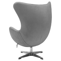 Кресло Bradex EGG CHAIR серый, искусственная замша от Водопад  фото 5