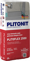 Клей Plitonit PLITOFLEX 2500 Н008015 эластичный для крупноформатной плитки и облицовки поверх эластичной гидроизоляции класс C2 TE S1, 25 кг от Водопад  фото 1