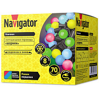Гирлянда Navigator 61837 61 837 NGF-B02-70RGB-10-8m-230-BL-IP44 от Водопад  фото 2