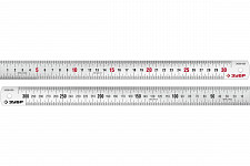 Линейка Зубр Про-30 34280-030 усиленная нержавеющая, длина 0,30 м, ширина 25 мм, толщина 0,9 мм от Водопад  фото 1