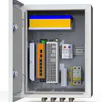Коммутационный термошкаф Mastermann 6 УТП 4КУ AКБ 2А IP 66 от Водопад  фото 1