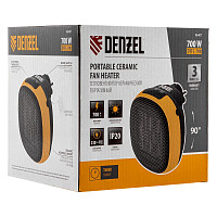 Тепловентилятор Denzel DTFC-700, 96407 портативный керамический, 3 режима, вентилятор, нагрев 700 Вт от Водопад  фото 5