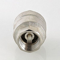 Обратный клапан Valtec 1.1/4" ВР с пластиковой мембраной, никелированная латунь от Водопад  фото 2