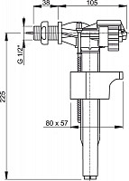 Впускной клапан Alca Plast A16-1/2" боковая подводка от Водопад  фото 2