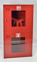 Шкаф пожарный ШПКО-12УН (ШПК-320-12-Н ВОК) 1300х540х350 мм, для двух рукавов и двух огнетушителей, встраиваемый открытый Красный от Водопад  фото 1