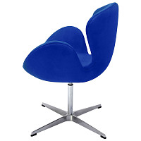 Кресло Bradex Swan Chair синий, искусственная замша от Водопад  фото 3