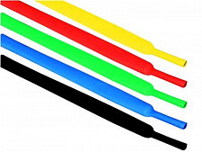 Термоусаживаемая трубка HLT 084-15-151 4/2 ТУТ, набор: 7 цветов по 3 шт, 100 мм от Водопад  фото 1
