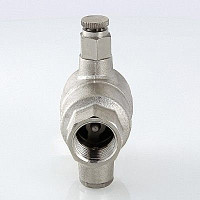 Обратный клапан Valtec 3/4" ВР с дренажем и воздухоотводчиком, никелированная латунь от Водопад  фото 2