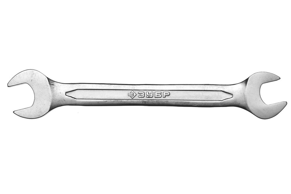 Рожковый гаечный ключ Зубр 22 x 24 мм накидной гаечный ключ изогнутый зубр 12 x 13 мм