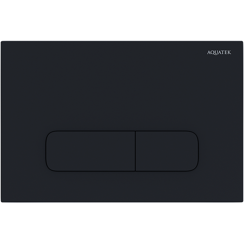 Кнопка смыва Акватек Evolution new KDI-0000017, прямоугольные клавиши, черная матовая, пластик