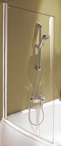 Шторка для ванны Micromeda Duo E4910-GA, сияющий хром - фото 1