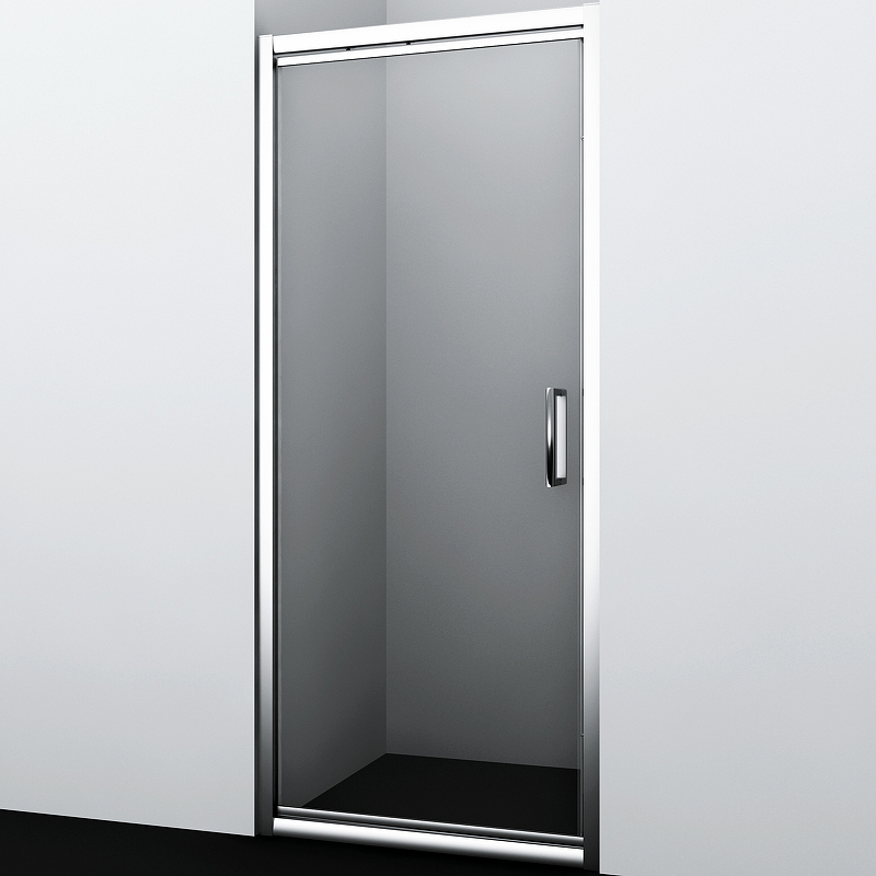 Душевая дверь Salm 27I12 1000х2000, прозрачное стекло, профиль серебро - фото 1