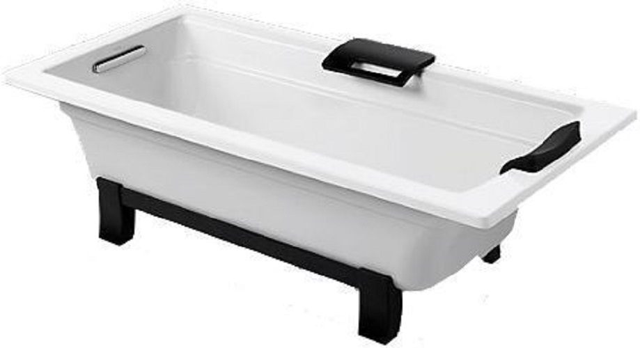 Ванна чугунная отдельностоящая Archer E6D907-0 170x80 (с отверстием для поручня) с антискользящим покрытием