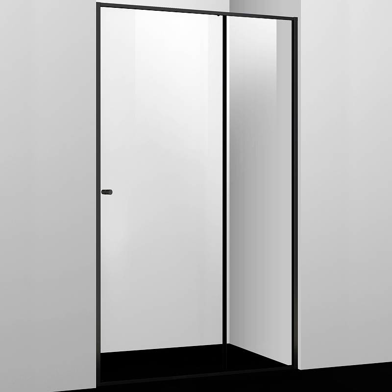 Душевая дверь Dill 61S13 1100х2000, прозрачное стекло, профиль черный