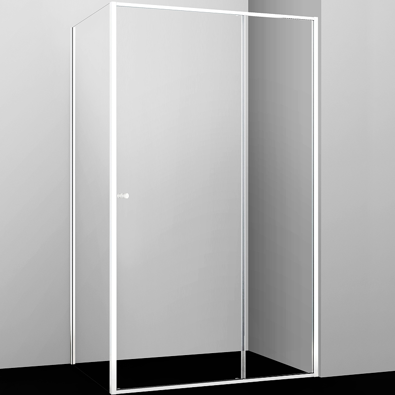 Душевой уголок Rhin 44S10 1200х1000х2000, прозрачное стекло, профиль белый