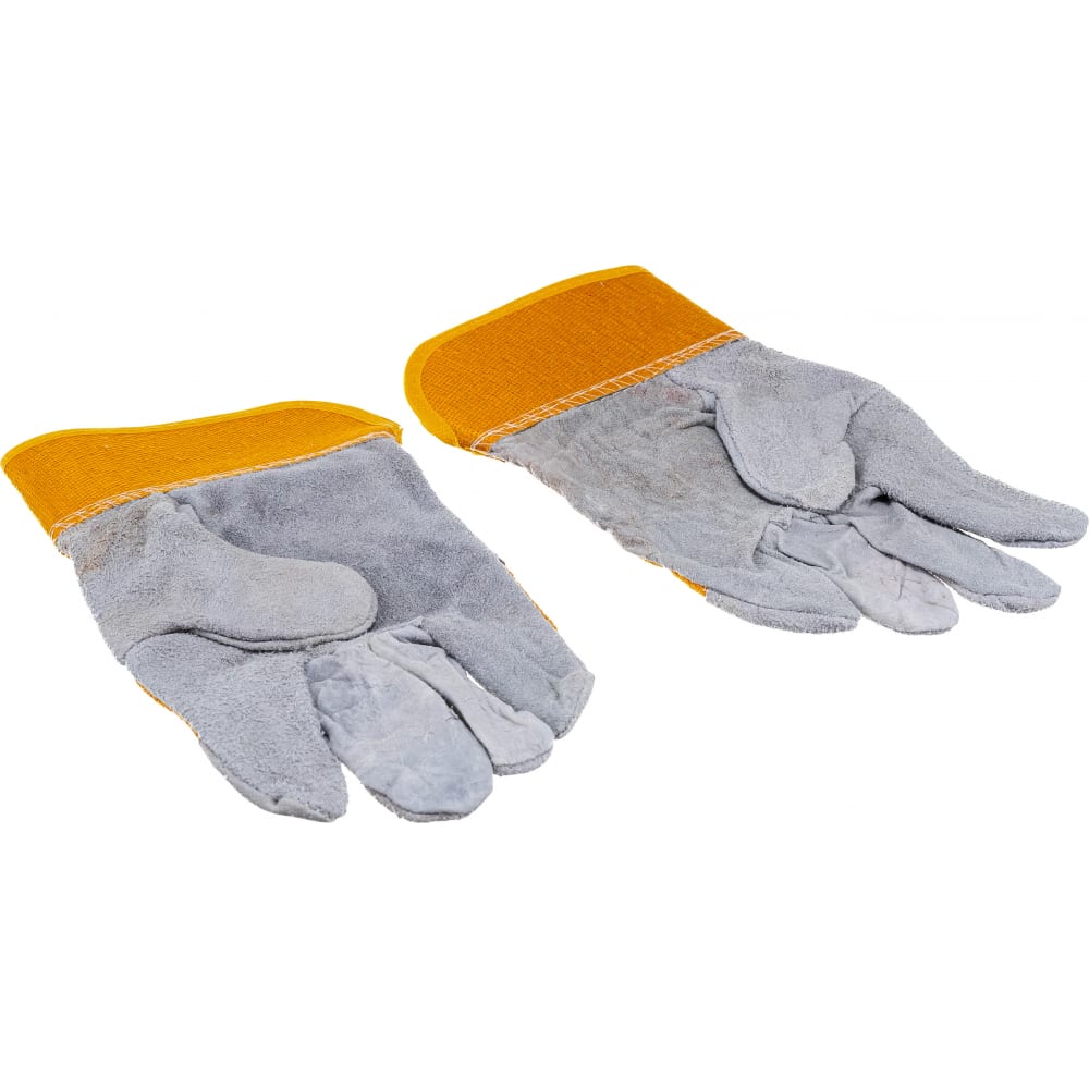Комбинированные спилковые перчатки Gigant утепленные акриловые перчатки gigant