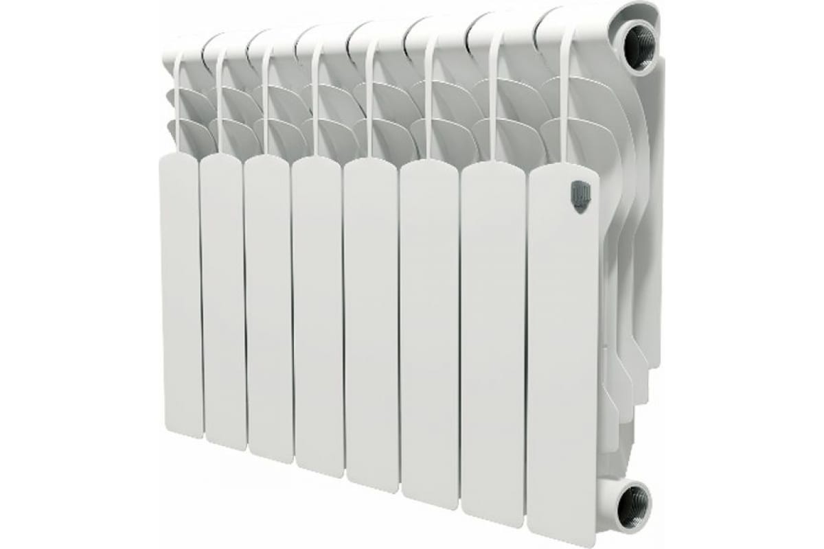 Биметаллический радиатор Revolution 350/80 мм, 8 секций, боковое подключение, белый