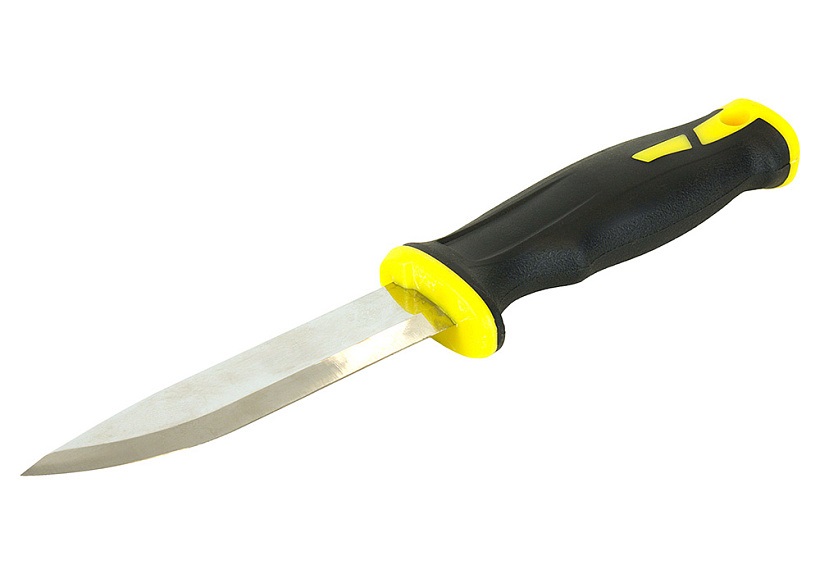 Нож универсальный HK1076-10-2 с выдвижным лезвием, c двойным точилом, 18 мм