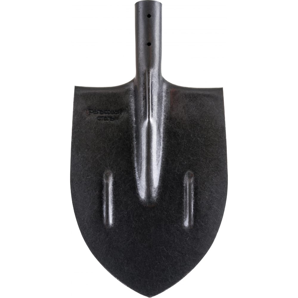 Штыковая лопата из рельсовой стали с порошковой окраской без черенка с ребрами жесткости Gigant
