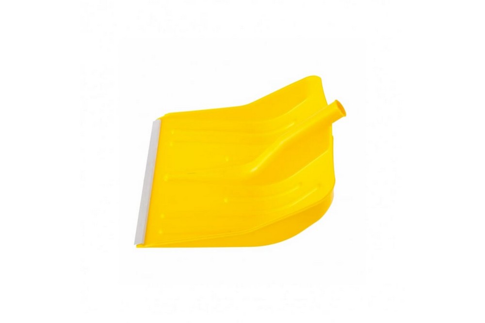 Лопата для уборки снега Сибртех 61616 пластиковая, желтая, 420х425 мм, без черенка