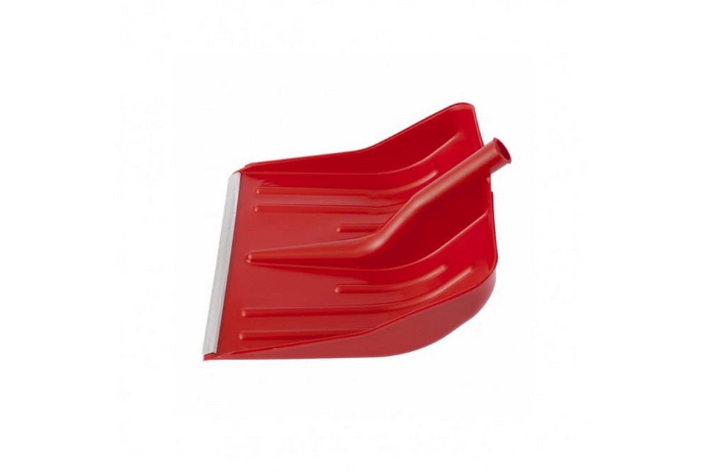 Лопата для уборки снега Сибртех 61617 пластиковая, красная, 420х425 мм, без черенка
