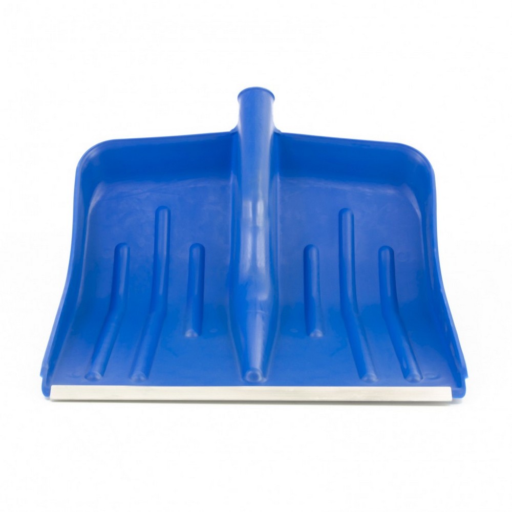 Лопата для уборки снега Сибртех 61618 пластиковая, синяя, 420х425 мм, без черенка