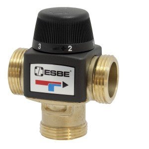 Термостатический смесительный клапан VTA372 20-55*С, 1" НР, KVS 3.4