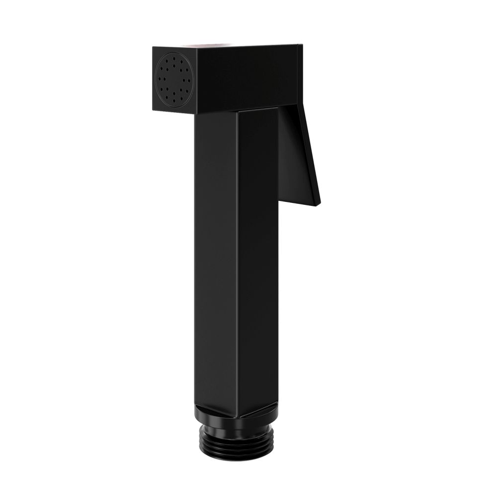 Лейка гигиеническая Soft-Touch Black A212 с фиксатором, черная
