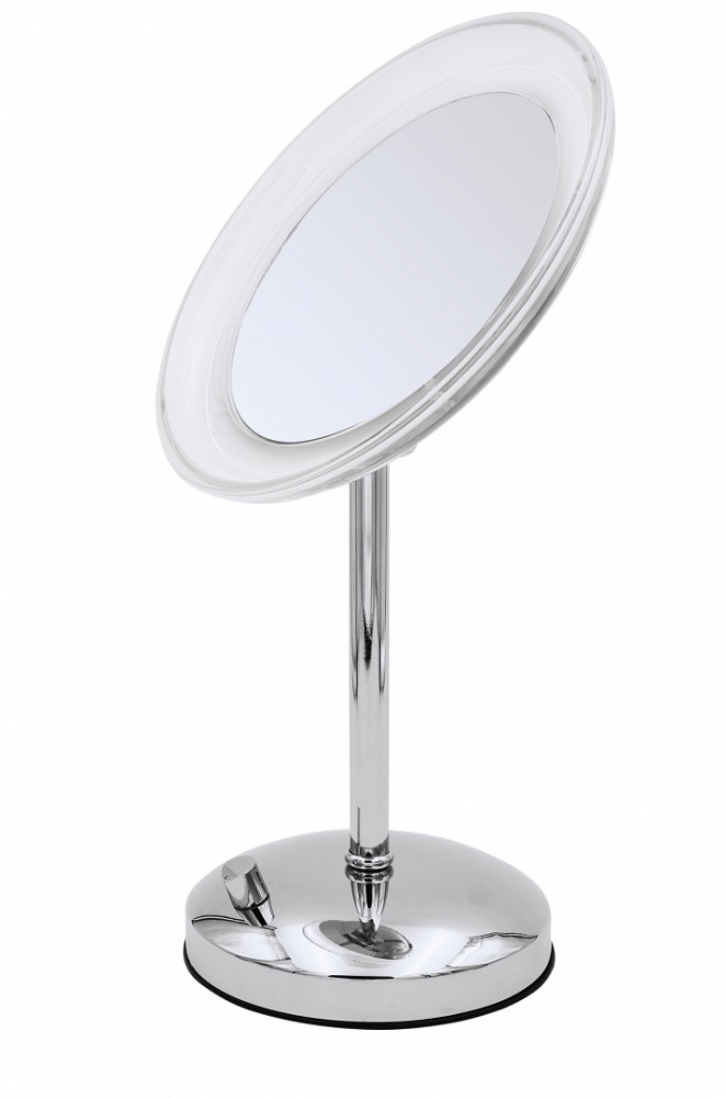 Зеркало косметическое настольное Tiana О3205100 5х-увелич. LED USB хром