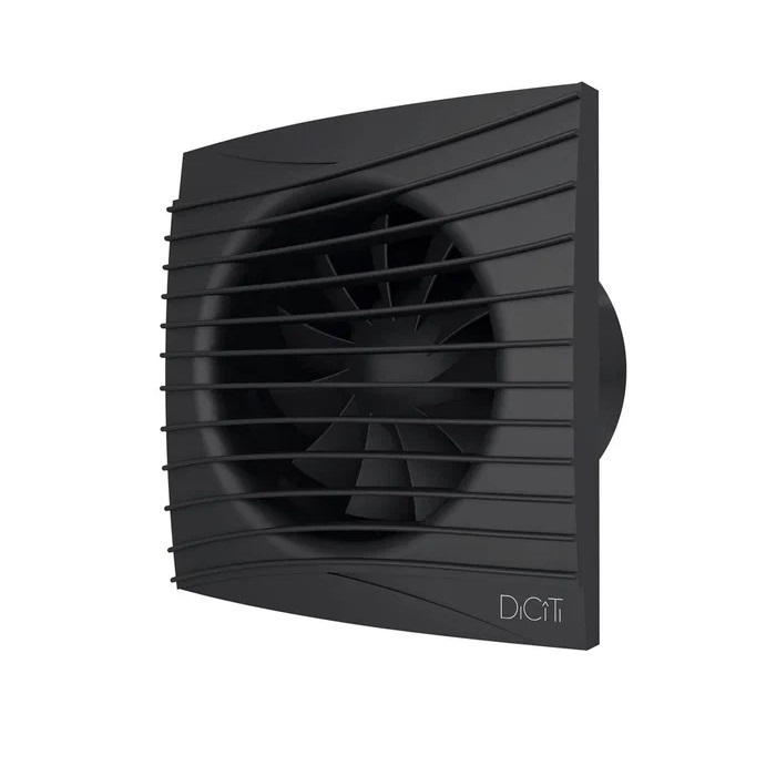 Бытовой вентилятор Silent 4C Matt black, D100 мм, 25 дБ, 90 м3/ч, ABS-пластик, черный, обратный клапан Silent 4C Matt black, D100 мм, 25 дБ, 90 м3/ч, ABS-пластик, черный, обратный клапан - фото 1