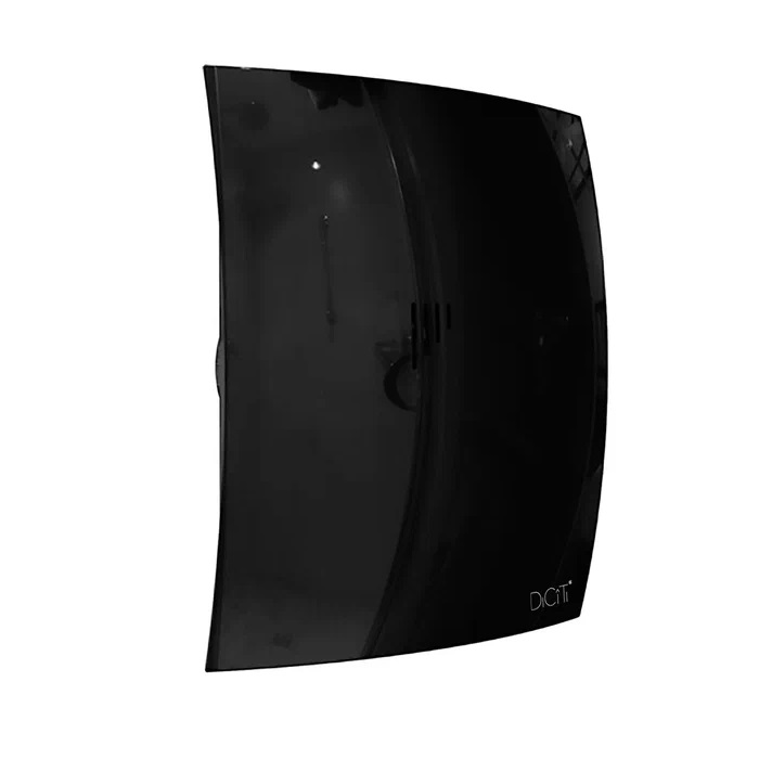 Бытовой вентилятор Breeze 4C Obsidian, D98 мм, 25 дБ, 90 м3/ч, ABS-пластик, черный мрамор, обратный клапан