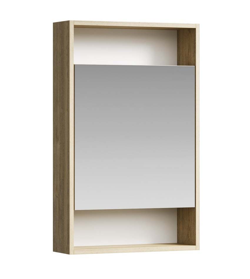 Зеркало- шкаф Аквелла Сити SIT0405DB 50 см, дуб балтийский сити сб 2942 шкаф 3 х дверный с фасадами мдф