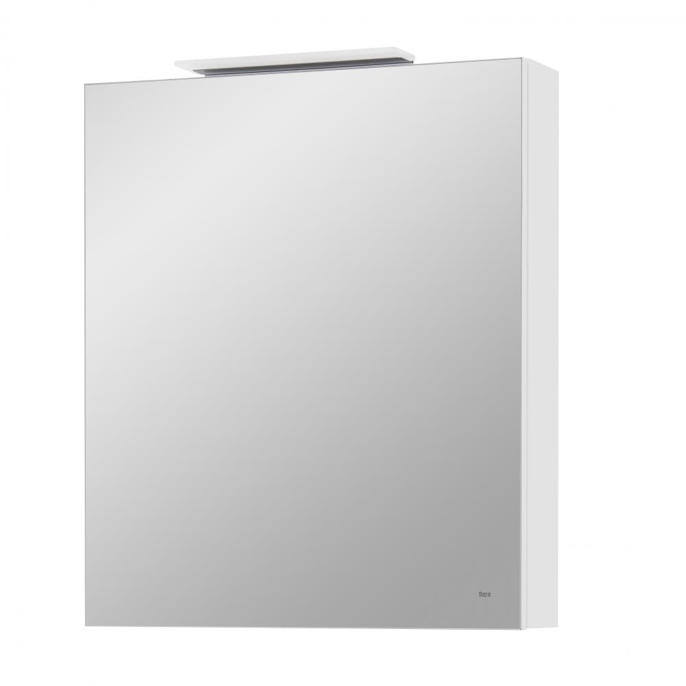 Зеркальный шкаф 857645501 Oleta 600мм, с Led светильником, левый, белый матовый - фото 1