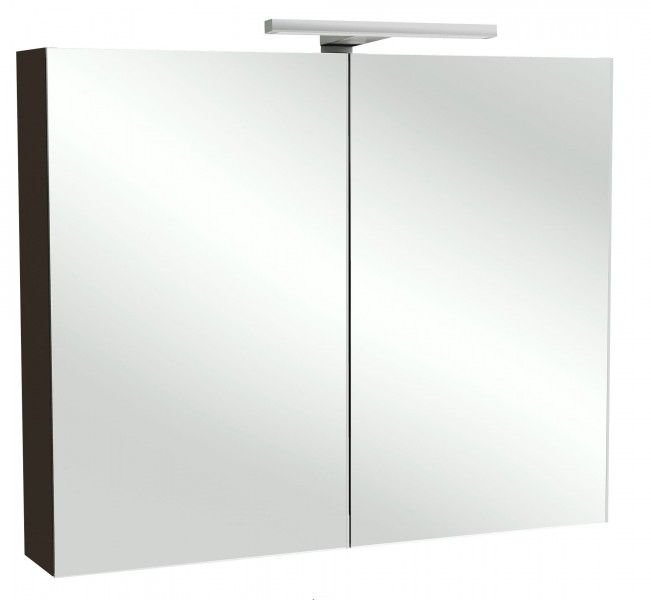 Зеркальный шкаф Odeon UP EB786RU-N18 70 см, со светодиодной подсветкой, цвет белый блестящий