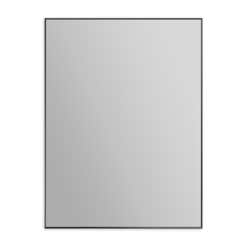 Зеркало SPC-AL-600-800 Nero 600х20х800 в алюминиевой раме, черный - фото 1