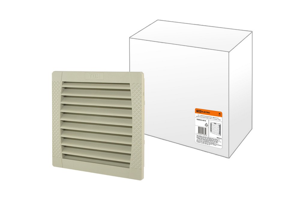 Вентиляционная решетка SQ0832-0016 с фильтром для вентилятора SQ0832-0012, 250 мм - фото 1