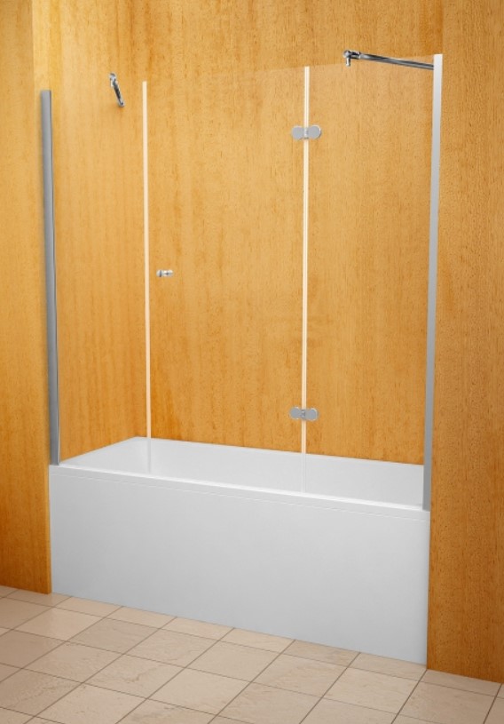 Шторка для ванны Standart A 10455, 2000х1500, прозрачное стекло 6мм, профиль хром