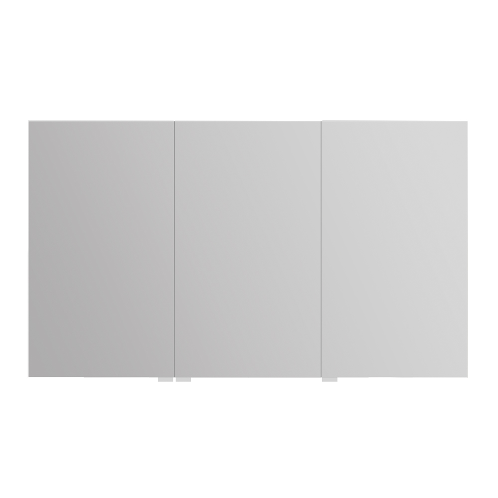 Зеркальный шкаф SPC-3A-DL-BL-1200 1200х130х700 с нижней подсветкой двери, с 2-х сторонним зеркалом