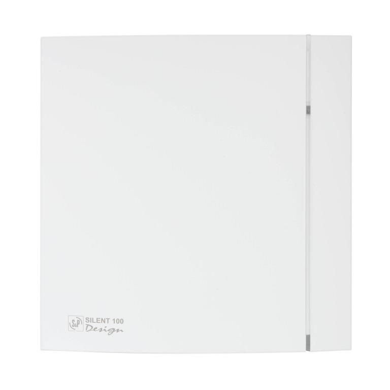 Вентилятор вытяжной Silent-100 CZ MATT WHITE Design 4C 03-0101-922 матовый белый