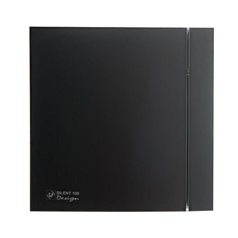 Вентилятор вытяжной Silent-100 CZ MATT Black Design 4C 03-0101-921 матовый черный