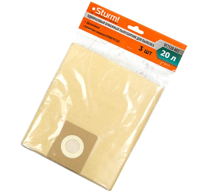 Бумажные мешки VC7320-883 для строительных пылесосов - фото 1